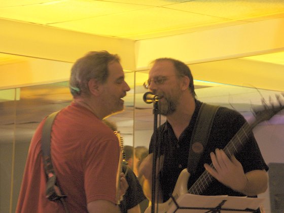 J.P. and Todd singing harmonies