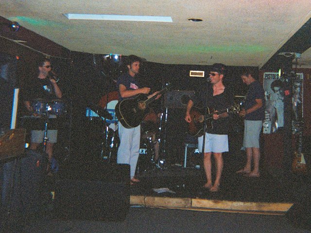 A shot of the band on stage at The Underground.
